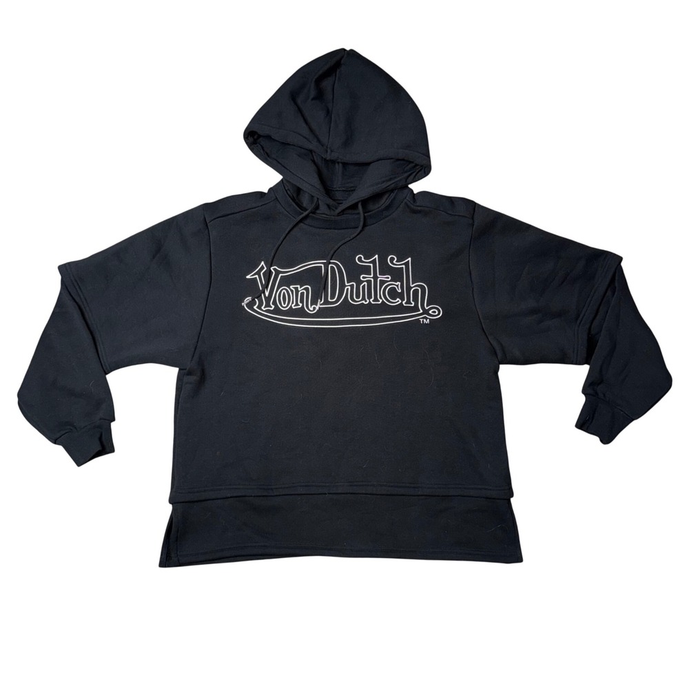 Von Dutch Black Hoodie with White Logo
